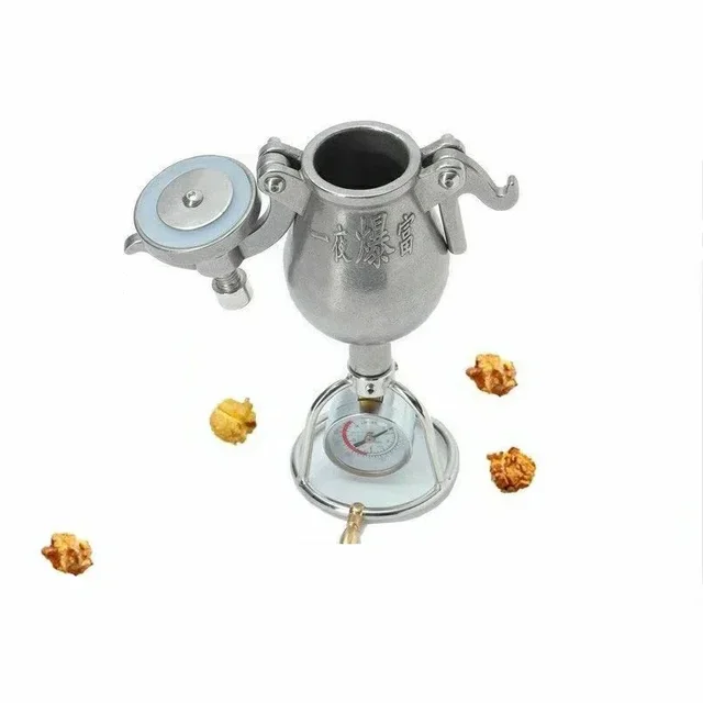 304 Stainless Steel automatic mini popcorn machine home small popcorn pots old fashioned hand cranked popcorn maker 3