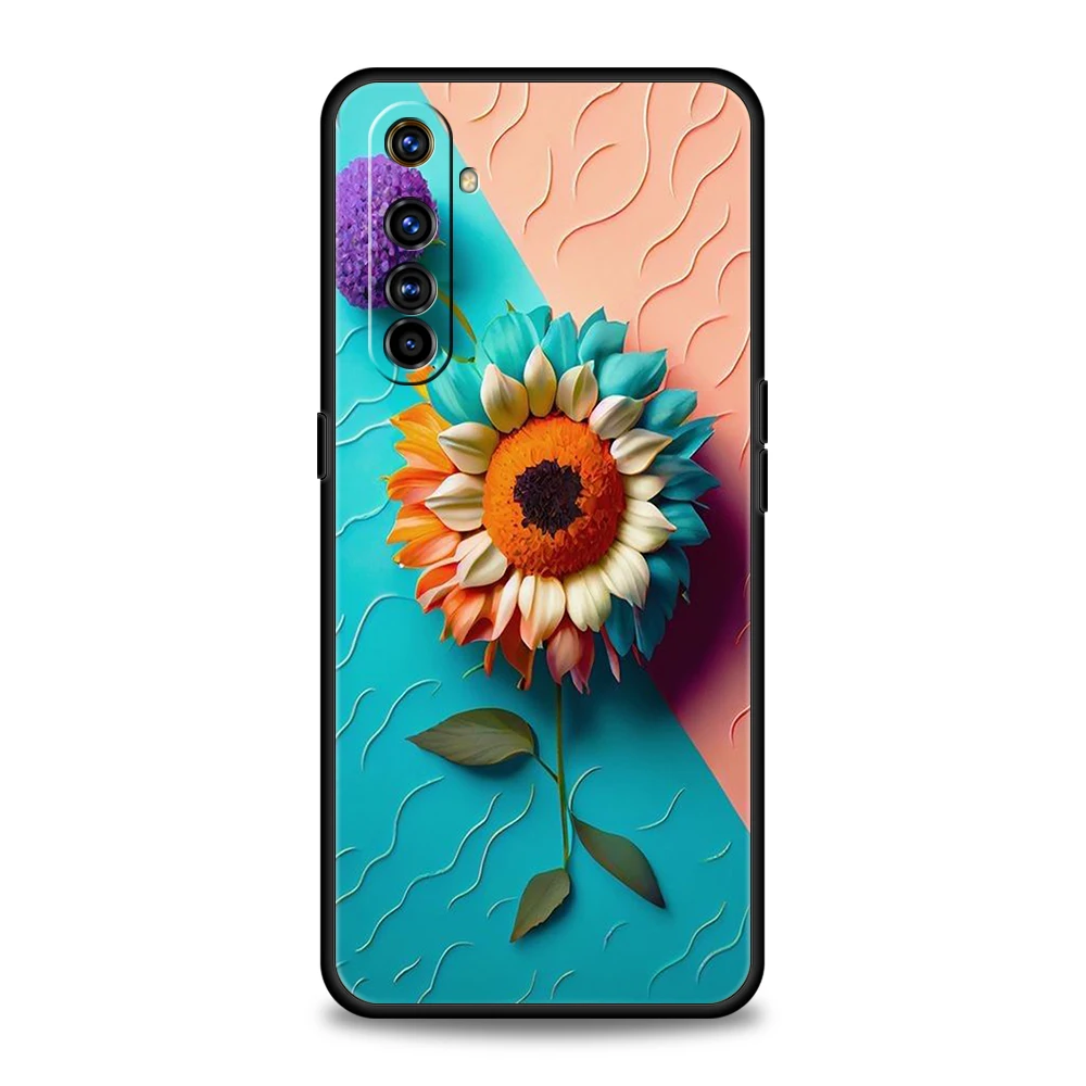 Sunflower Shockproof Silicone Phone Case – Durable TPU Protective Cover