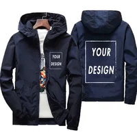 Veste d'automne avec Logo de marque personnalisé pour homme, coupe-vent chaud et imperméable, vêtements décontractés, grande taille 7Xl, vert, noir, rouge, pour l'extérieur 2