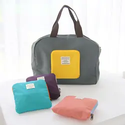 Portable Women Men Suitcase Large Capacity Unisex Folding Storage Bags Travel Luggage Bag Handbags Clothes Top-handle Pouch