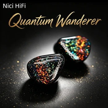 Nici HiFi-42 Quantum Wanderer In-Ear Monitors 1DD+1BC con Driver Ibrido e Cancellazione del Rumore per Audiofili e Gaming