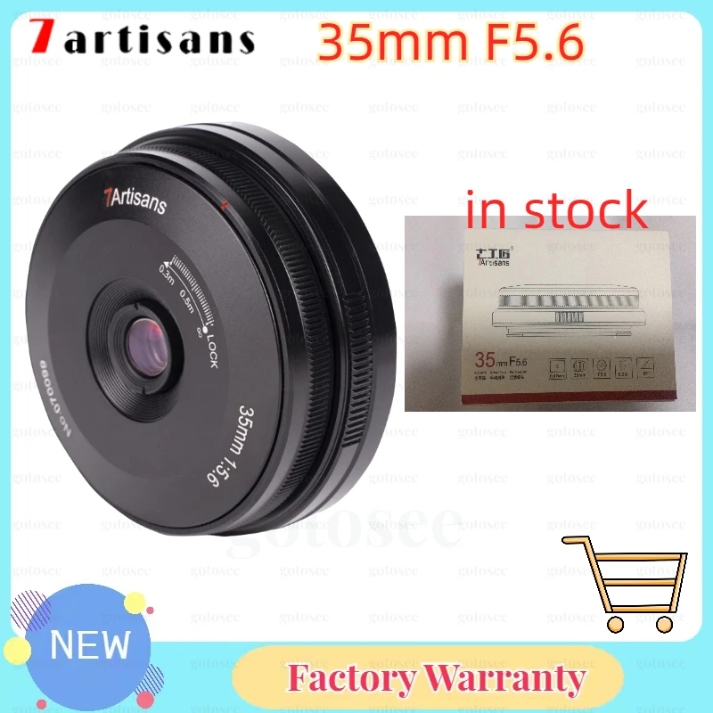 

Объектив 7artisans 35 мм F5.6, ручная полная оправа, ультратонкие блинчики для камер Leica, L, Leica, M, M10, Sony, E, Nikon, Z