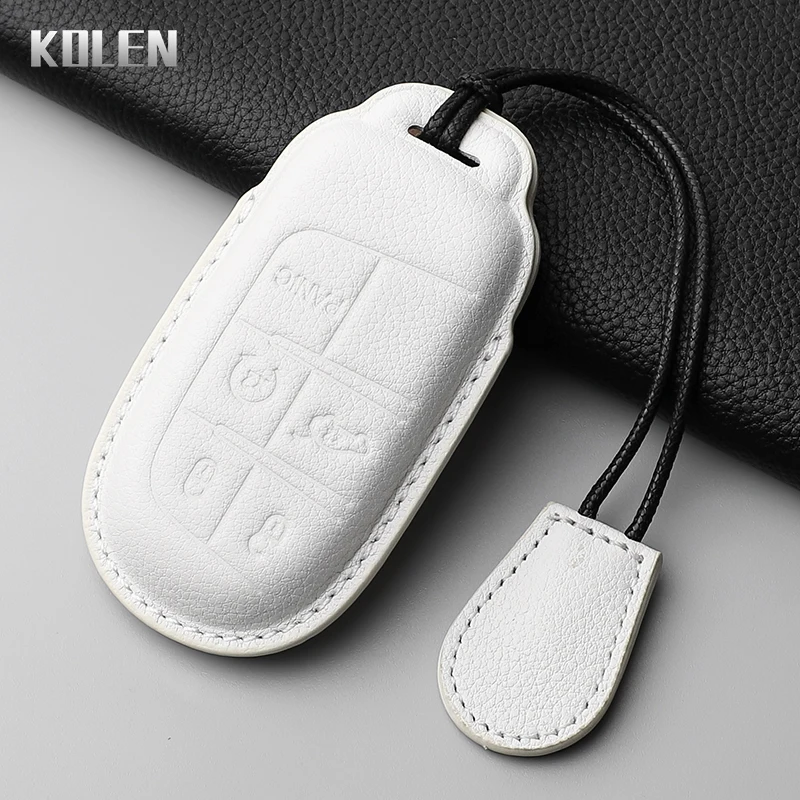 Premium Genuine Leather Car Key Case Cover