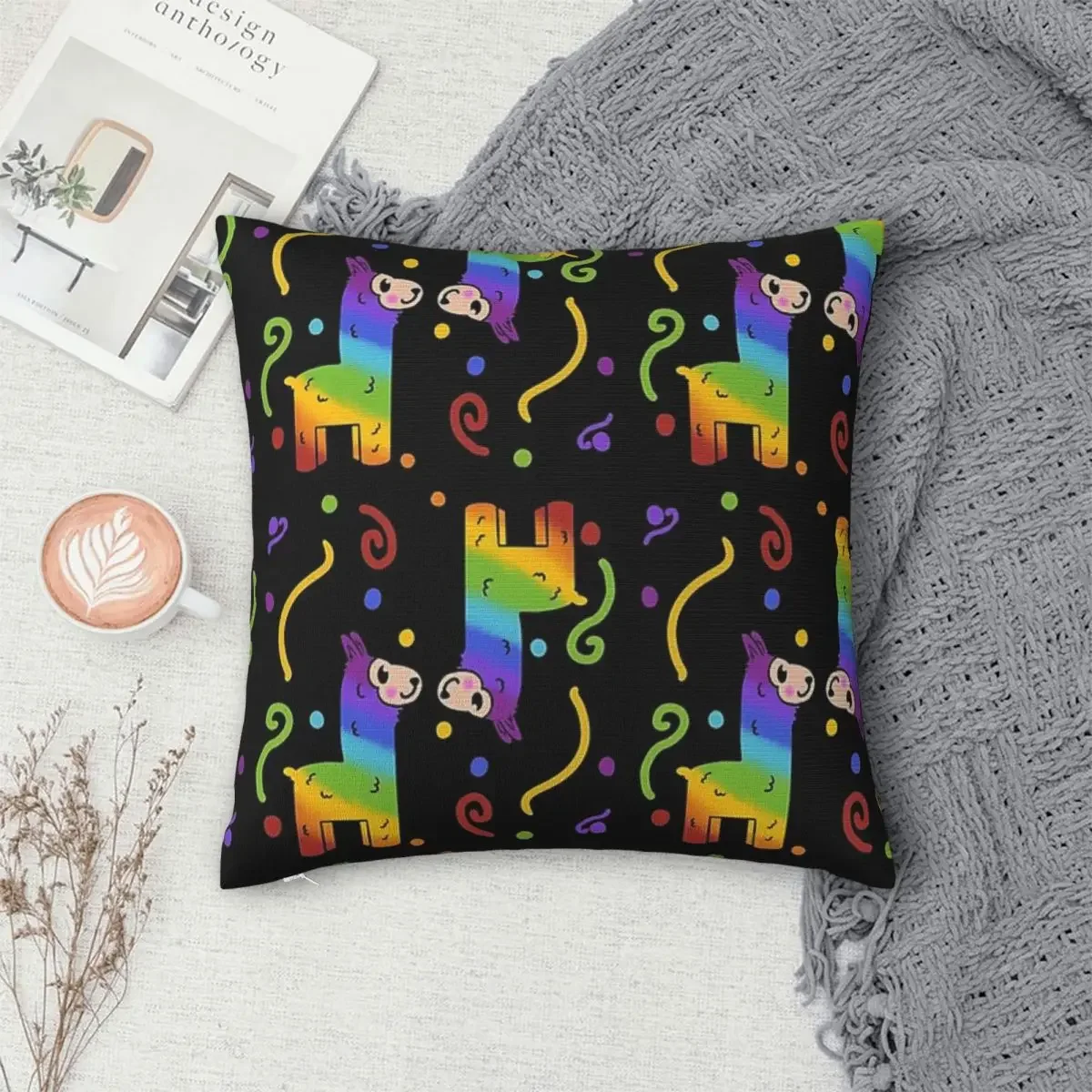 

Llama Alpaca Animal Pillowcase Polyester Pillows Cover Cushion Comfort Throw Pillow Sofa Decorative Cushions Used for Home Sofa