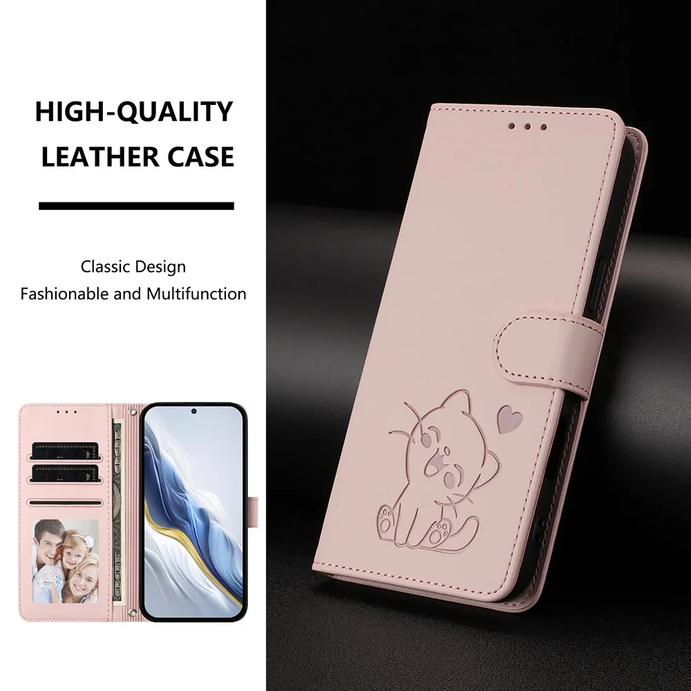 Elegant Leather Phone Case with Card Holder Wallet Cover