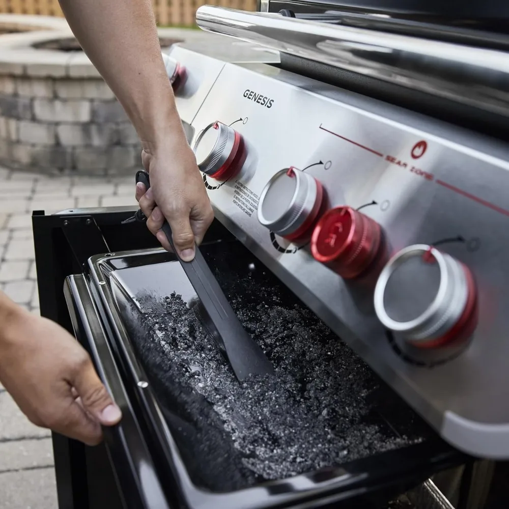Genesis E-415 Liquid Propane Gas Grill, Black 6