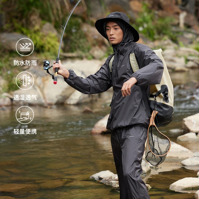 Naturehike 15D Nylon Split Raincoat Lightweight Portable Rainproof Hiking Fishing Cycling Motorcycle Jacket Pants Set Mackintosh 2