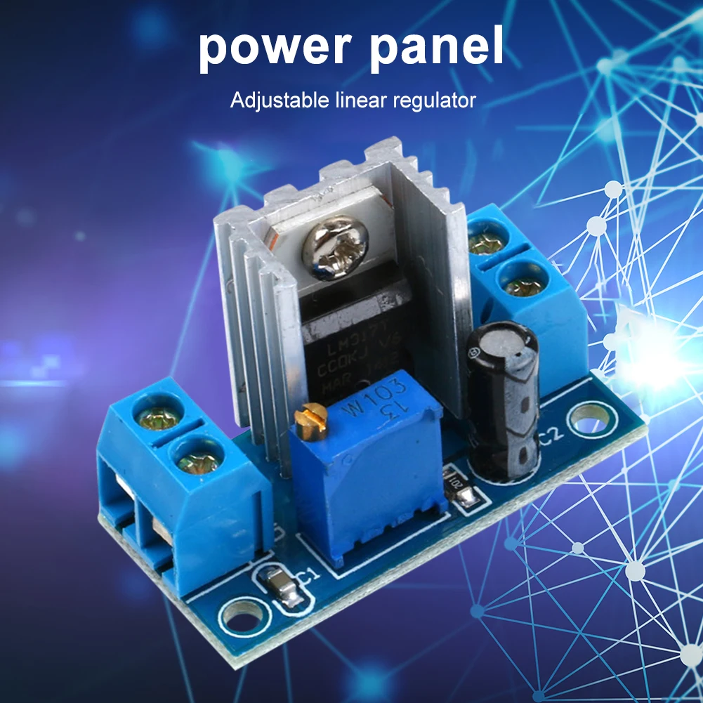 Adjustable Voltage Regulator Power Supply Buck Step Down LM317 DC-DC Converter Input 4.5V-40V Voltage Stabilizer for MP3 MP4 PSP