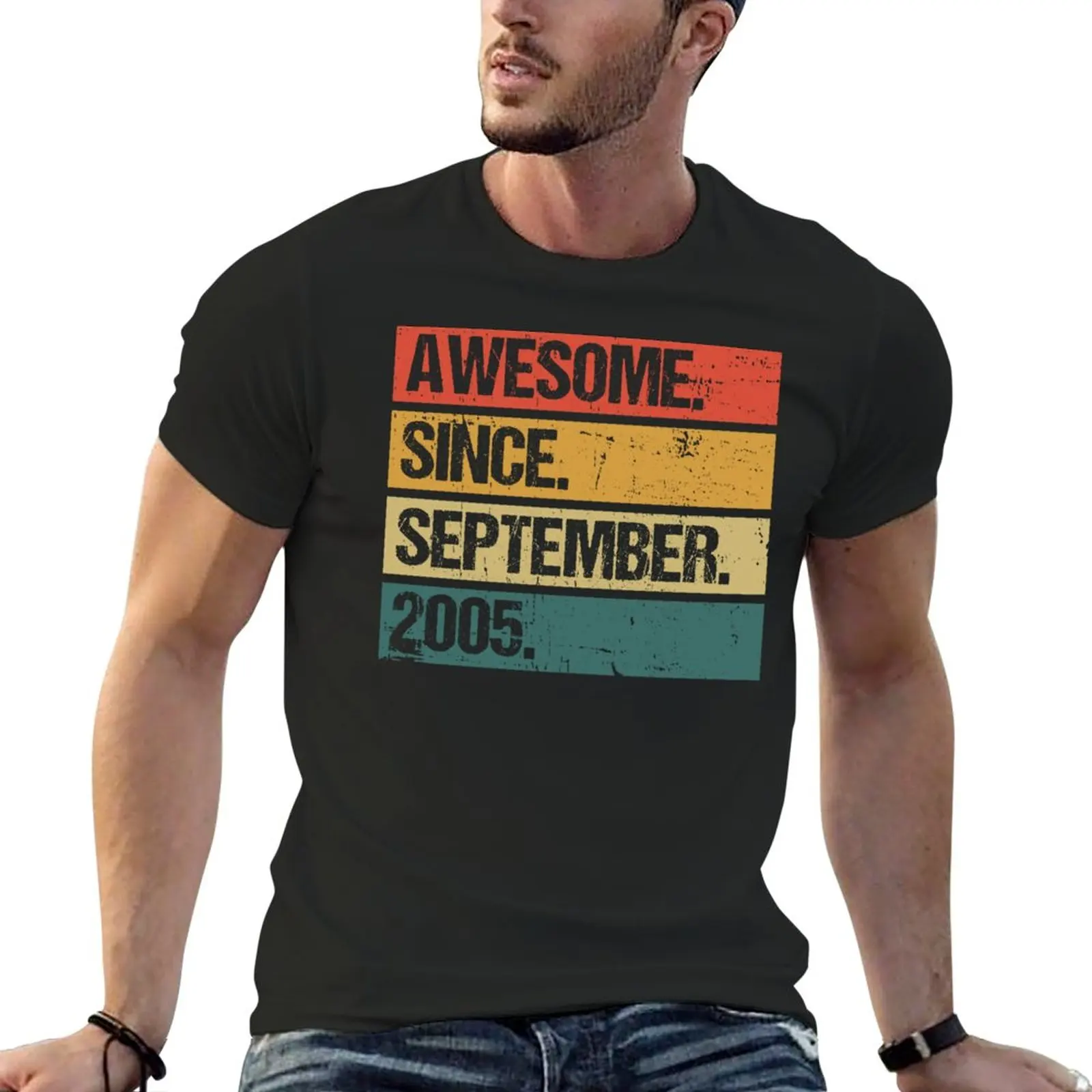 

Awesome Since September 2005 Made In 2005 Vintage September 2005 T-Shirt animal prinfor boys anime clothes vintage mens clothing
