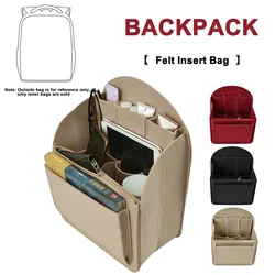 EverToner Backpack Insert Storage Bags Felt Bag Insert Cosmetic Bag with Multi-Pockets Student Backpack Liner Bag