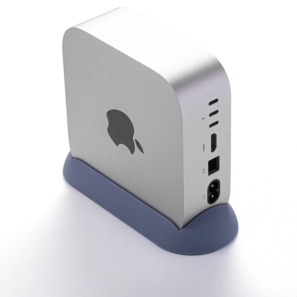 Mac Mini M4 /M4 Pro 2024용 실리콘 수직 스탠드 홀더 방열 브래킷 데스크 크래들 정리대 액세서리