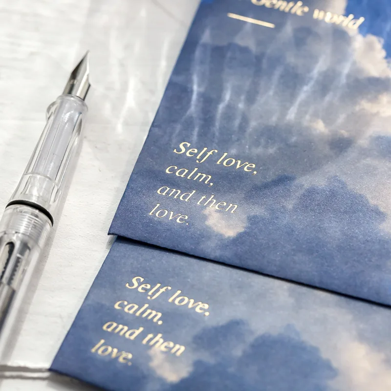 

6 шт. бумажные облака Луна Небо горы бумажные поздравительные открытки и конверты для детей и взрослых канцелярские подарочные конверты