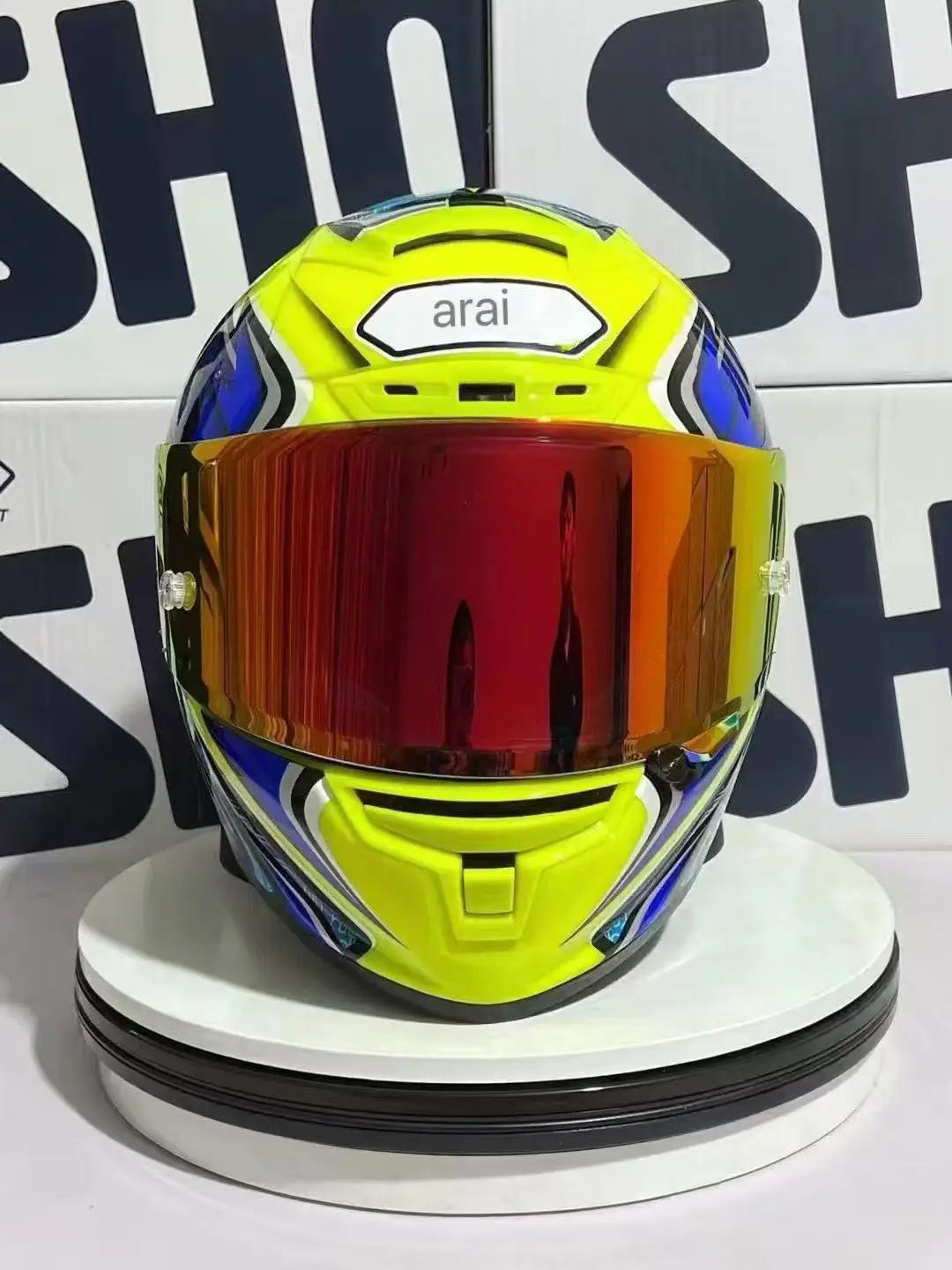 Full Face Motorcycle helmet X14 YELLOW daijiro Riding Motocross