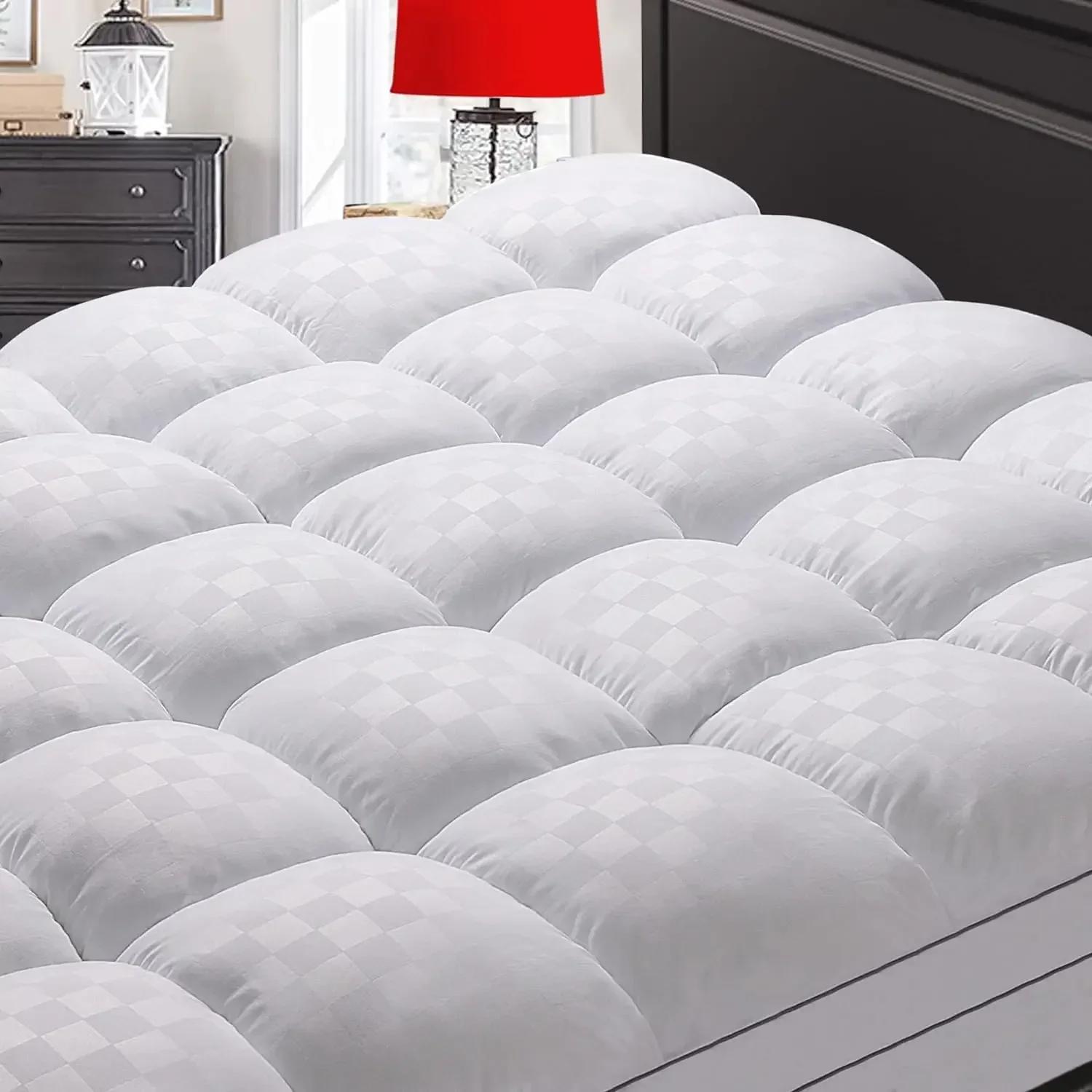 high-qualityMattress Topper ,Extra Thick Mattress Pad Cover for Back Pain,Cooling Mattress Protector with 8-21 Inch Deep Pocketm