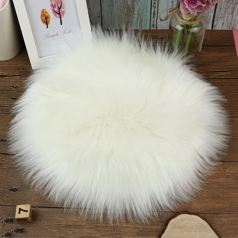 

30*30CM Soft Artificial Sheepskin Rug Chair Cover Bedroom Mat Artificial Wool Warm Hairy Carpet Seat Textil Fur Area Rugs