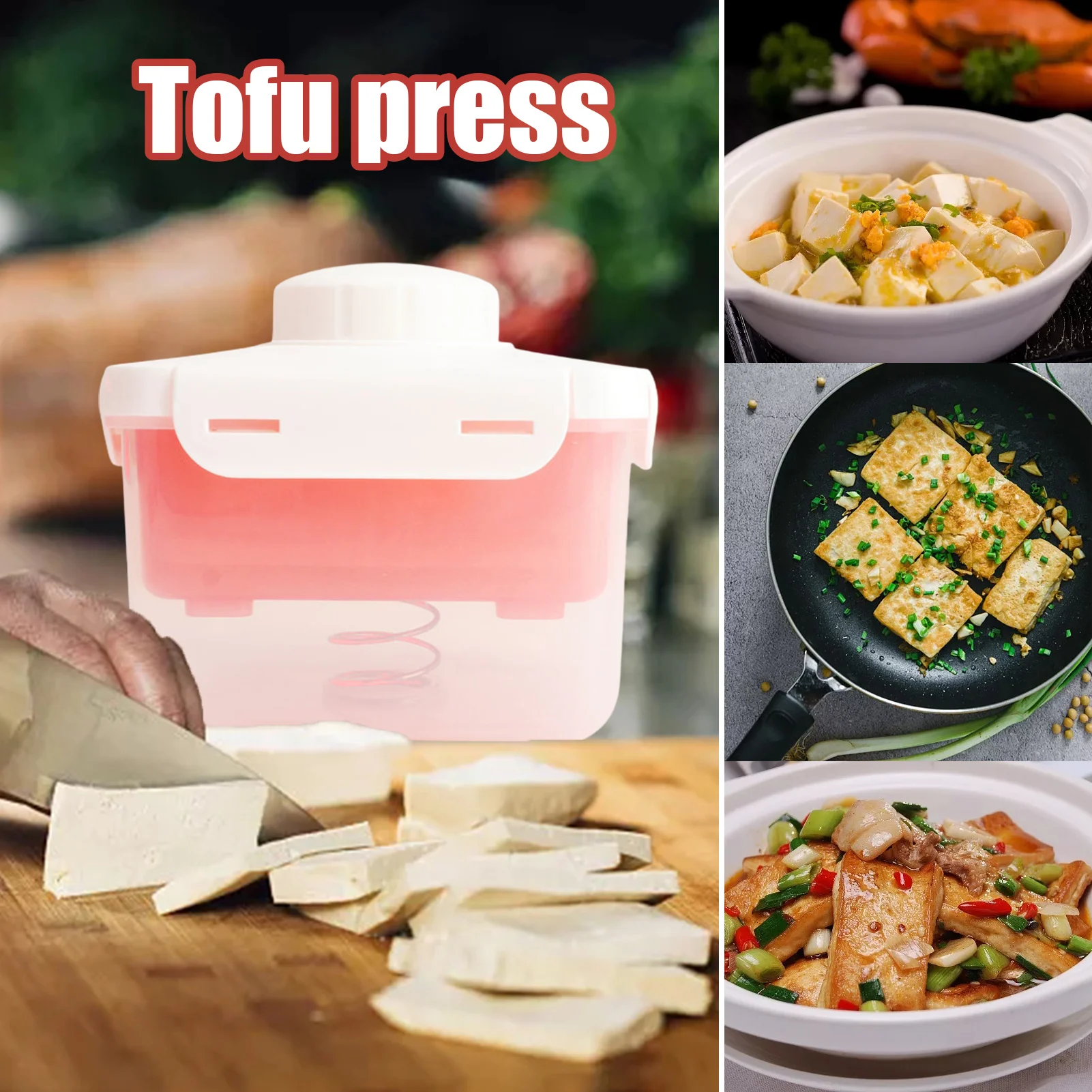 PEXWELL Tofu Press Kit Tofu Pressa Tofu Draining Box Tre Strati Tofu Drainer 