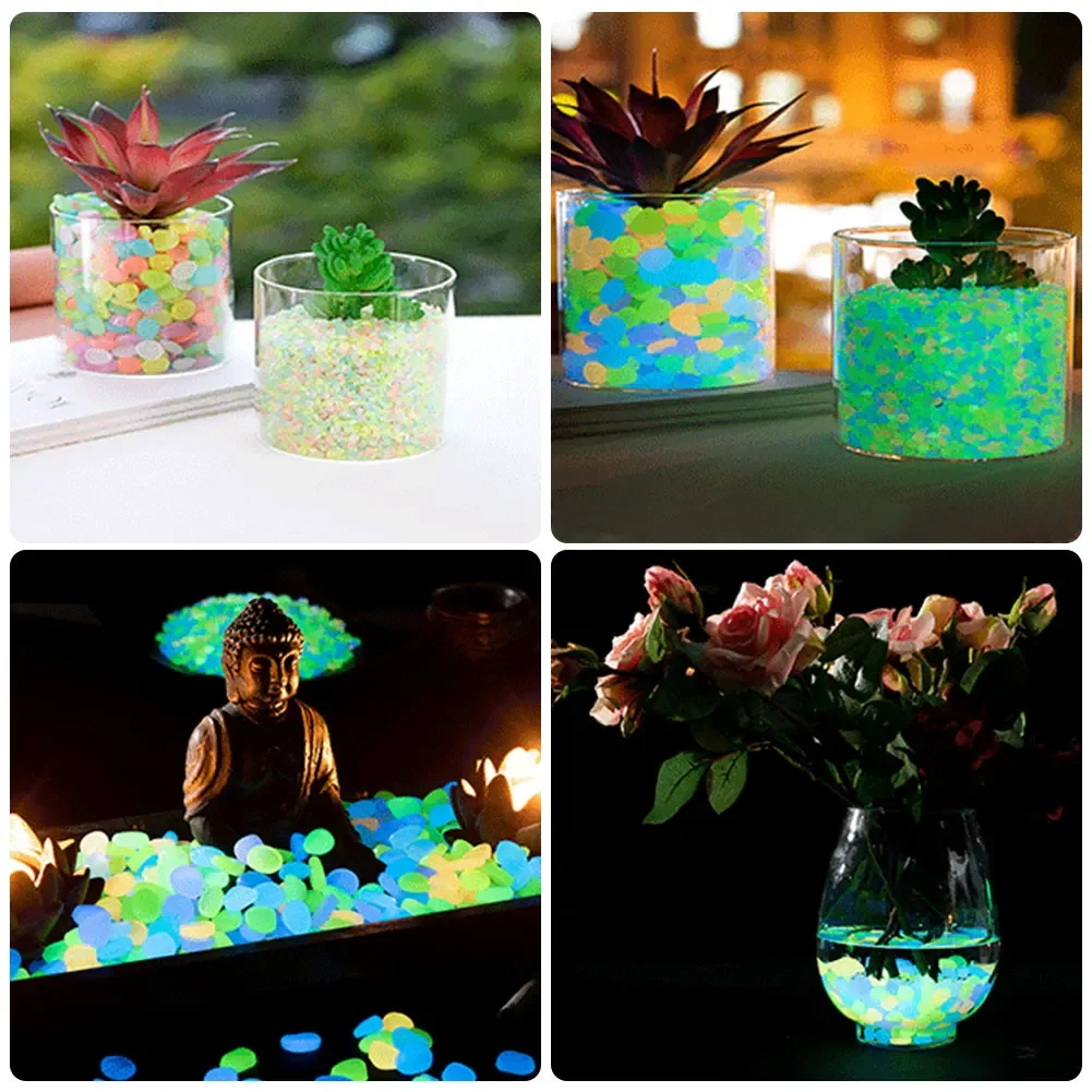 100-200PCS Luminous Stone Decorative Stones