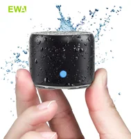 EWA A106 Pro Mini Bluetooth Speaker with Custom Bass Radiator, IPX7 Waterproof, Super Portable Speakers, Travel Case Packed