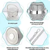 500/750/1000ml Diamond Thermos Bottle With 2pcs Chain Portable Rhinestone Water Bottle Double Wall Stainless Steel Thermal Flask 3
