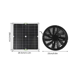 Solar-Powered 10 Waterproof Ventilation Fan for Coop, Greenhouse, Shed (1pcs)