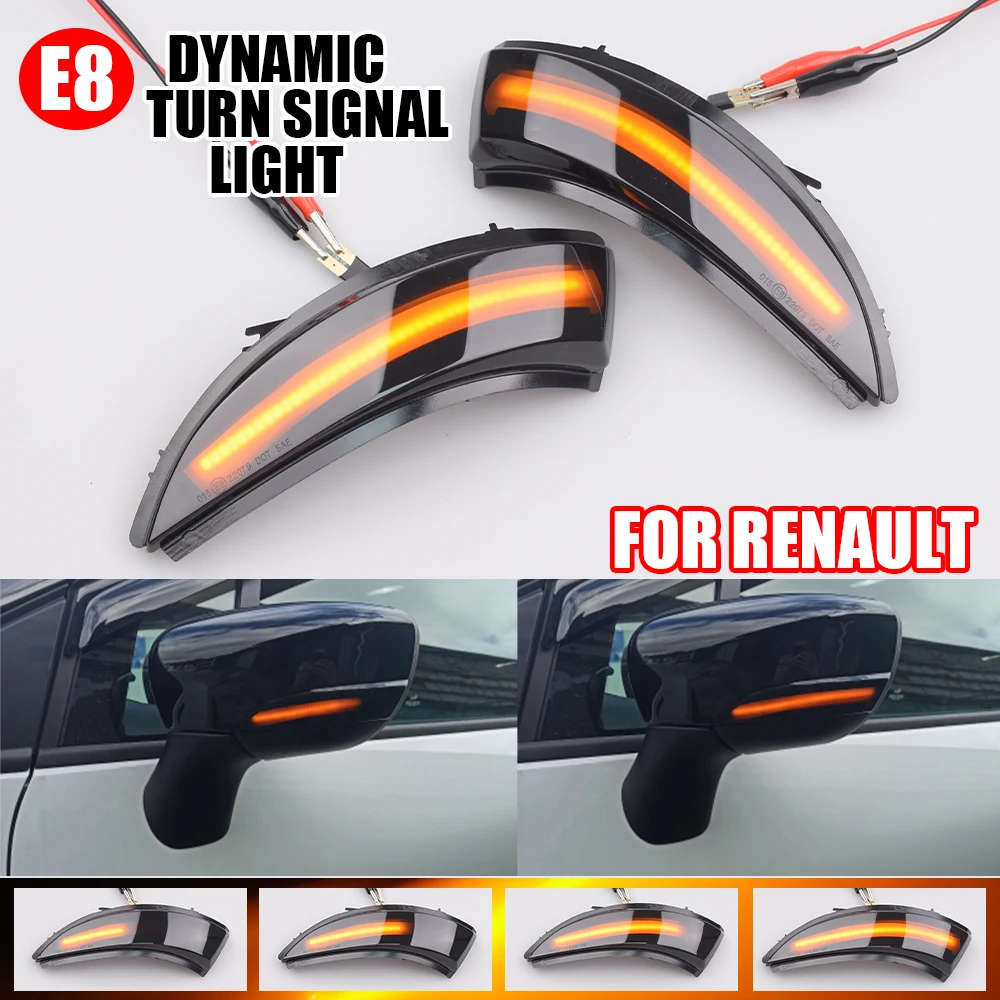 Coppia indicatori specchietto a Led DTS Renault Clio IV 12-16