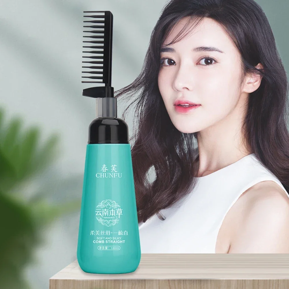 Hair Straightening Cream And Comb Set Repair Hair Frizz Beautiful Protein Smooth Care Multifunctional creme para cabelos