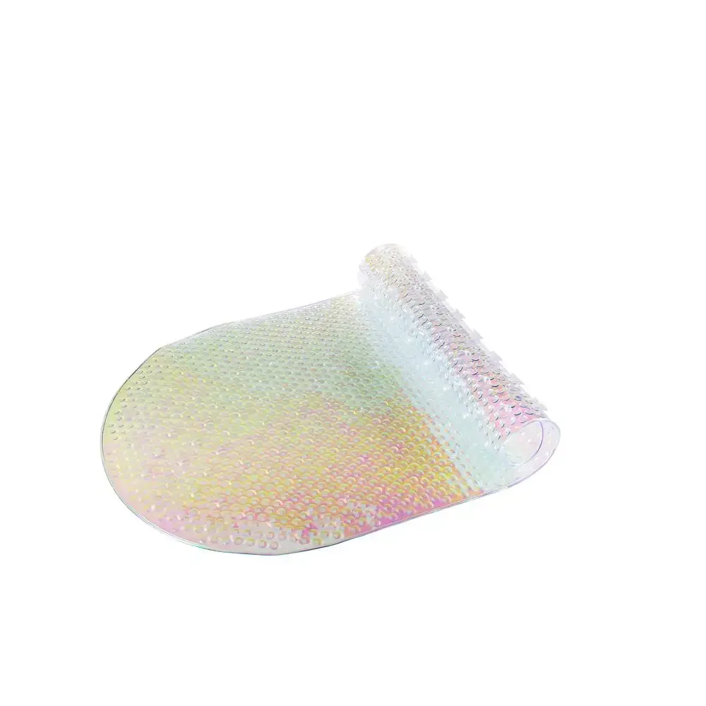 Oval Anti-Slip Bathmat 36" x 18.1" Soft PVC Massaging Shower Mat