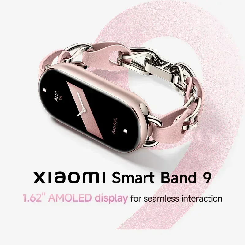 [World Premiere]Global Version Xiaomi Smart Band 9 21-day Life 1.62" AMOLED Display Sleep Monitoring 150+ Sports Modes 4