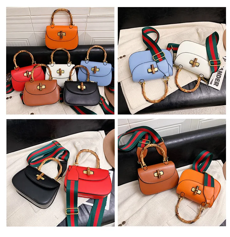 2022 New Retro Bamboo Handle Fashion Portable Saddle Crossbody Bag Designer Handbags High Quality Luxury Brand Satchels 2022 New Retro Bamboo Handle Fashion Portable Saddle Crossbody Bag Designer Handbags High Quality Luxury Brand Satchels