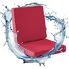 Outdoor Waterproof Fade Resistant Deep Seat Cushions Set 19x19x3 In Soft Foam Backrest Patio Furniture Accessories 2