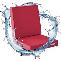 Outdoor Waterproof Fade Resistant Deep Seat Cushions Set 19x19x3 In Soft Foam Backrest Patio Furniture Accessories 2