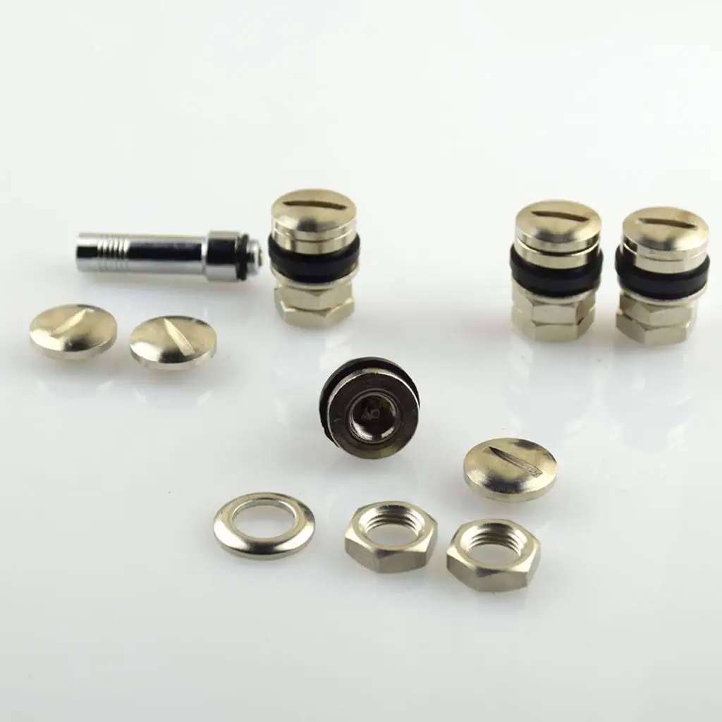 7 Pcs/Set Universal Stealth Hidden Flush Mount Car Wheel Tire Valve Stems Caps Auto Wheel Tire Stem Air Valve Caps Copper