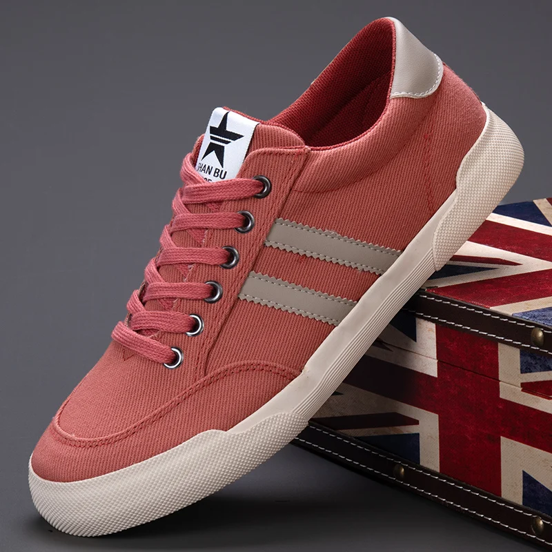 Stylish Green Men's Casual Sneakers Fashion Low-cut Breathable Canvas Shoes For Men Comfortable Lace-up Trend Designer Shoes Man