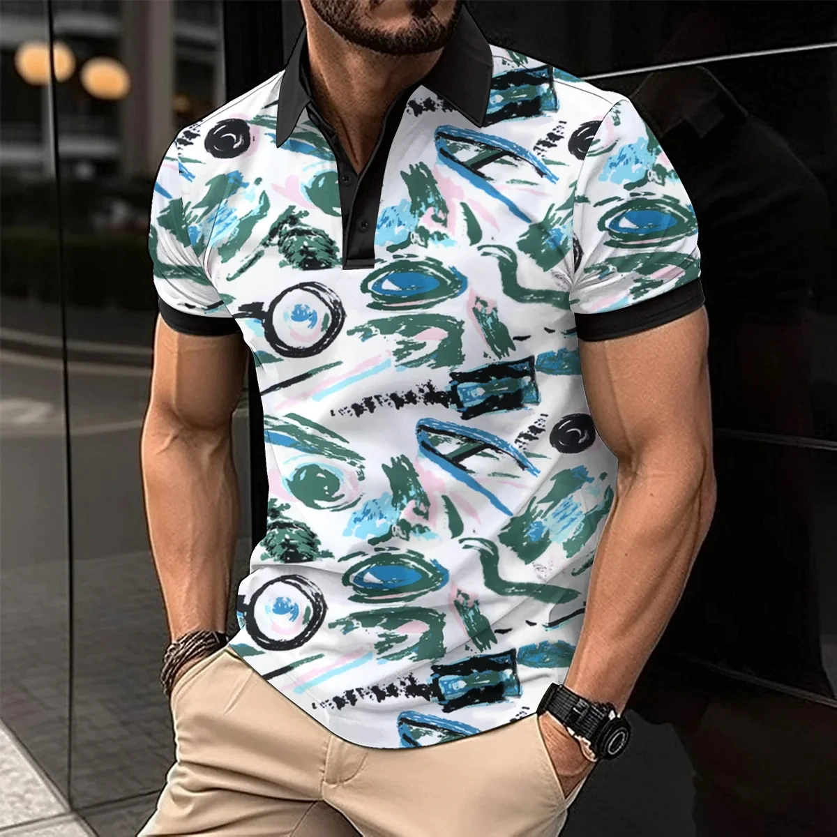 2024 Fashion Men's T Shirt Summer Fishing Short Sleeve Cool Breathable  Street Y2K Lizard Print Clothing Oversized Men's T Shirt - AliExpress