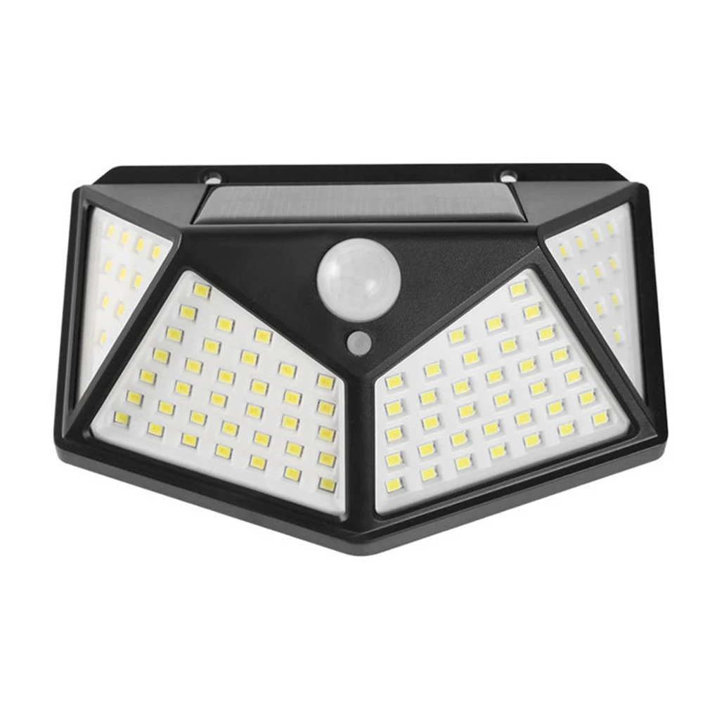 

1pc 100 LED Courtyard Wall Lamp Outdoor Solar Lights Smart Motion Sensor Power Light Waterproof Solar Lamp Garden Decoration