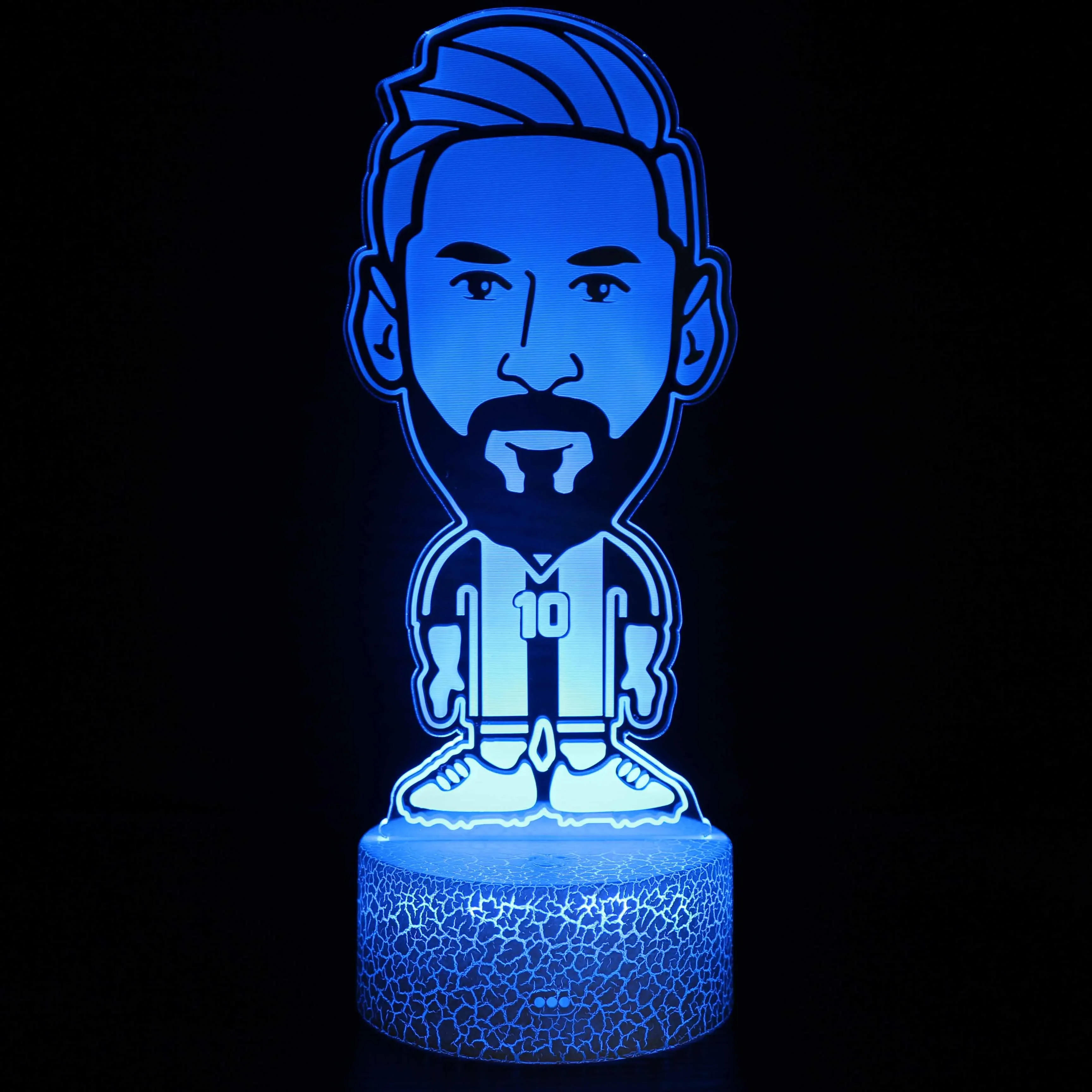 

Lionel Messi Figure 3D Night Light James Room Decoration Led Lamp Nightlights Bedroom Decor For Boy Kids Christmas Holiday Gift