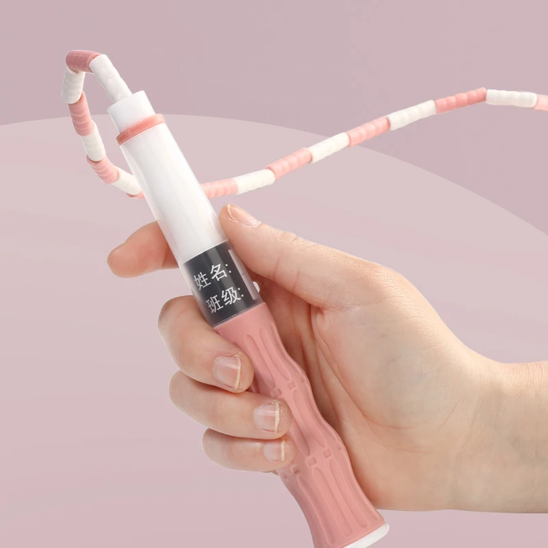 2.6M Skill Jumping Bamboo Jump Rope PVC Beginners Adult Children Soft Beaded No Tangle Segmented Fitness Freestyle Jump Rope 2