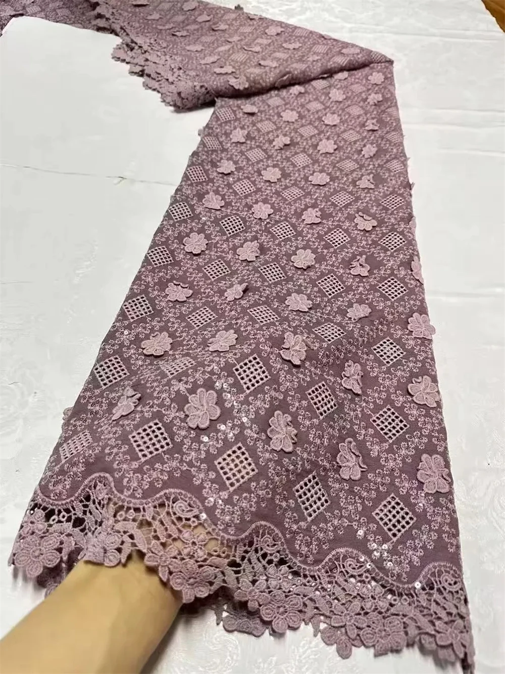 Tissu nigérian de luxe en dentelle et soie de lait, maille à paillettes, Tulle français africain de haute qualité, pour robe de mariée et mariage, 2025