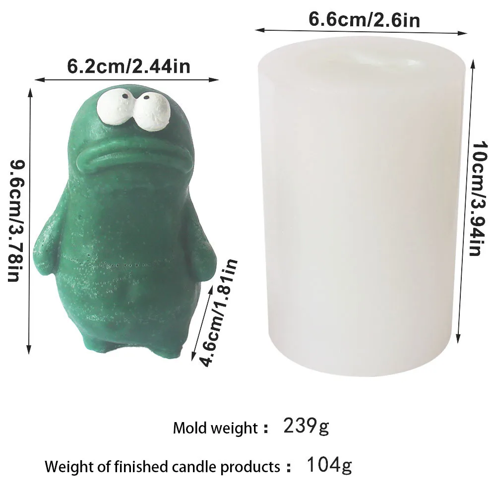 Kindertagsgeschenke Erde-Monster Heimdekoration Silikonform Handgemachte Kerzenform Lustige Entspannungs-Halloween-Unterhaltung – Detail 13