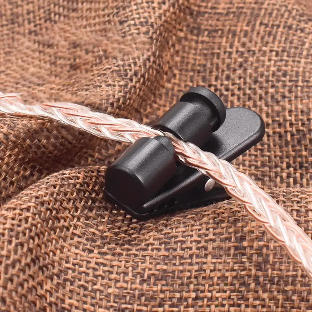 Universal 360° Rotating Headphone Cable Clip - Anti-Loss & Adjustable Cord Holder