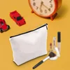 Polyester Women Wristlets Cosmetic Sublimation Blank Makeup Bag with Zipper Travel Portable Storage Bags For Heat Transfer Print 3