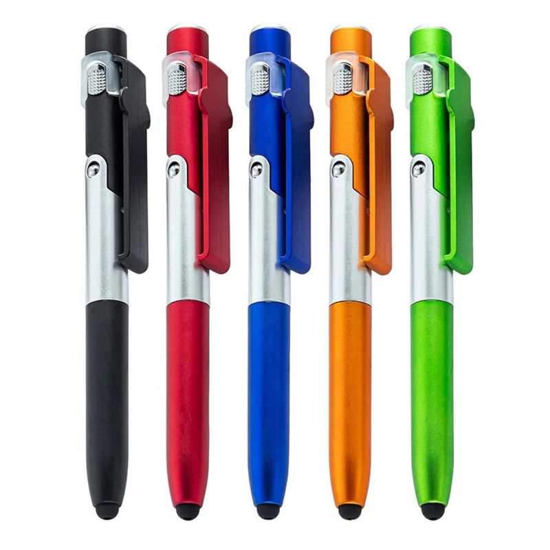 Foldable Ballpoint Pen Stylus with Flashlight for Tablet and Mobile