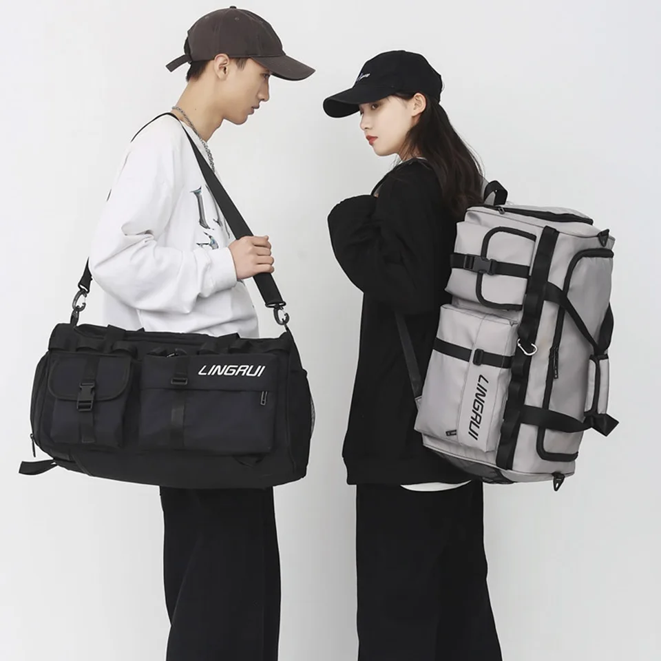 Large Capacity Portable Travel Bag Korean Version Luxurious Black One Shoulder Crossbody Bag For Men And Women's Business Travel