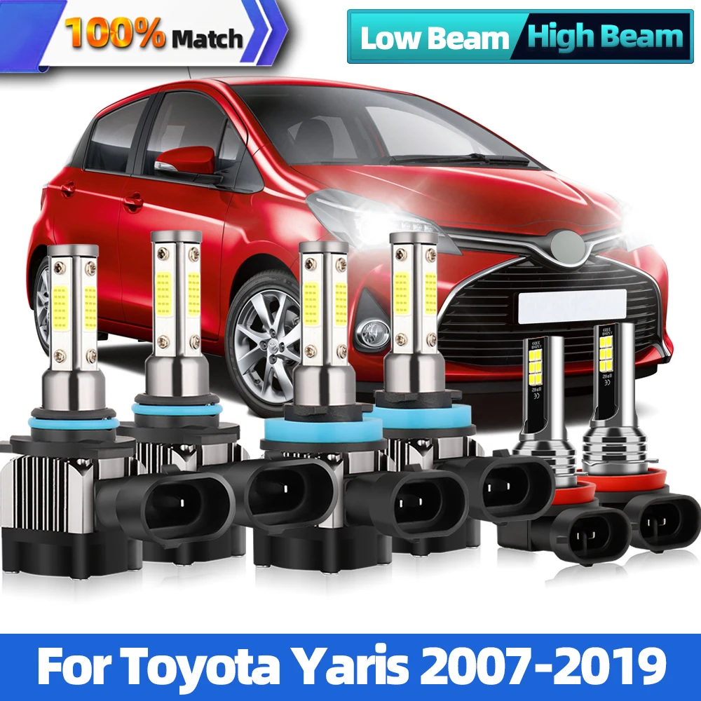 Ampoule de phare antibrouillard LED pour Toyota Yaris 2007 2019, H4