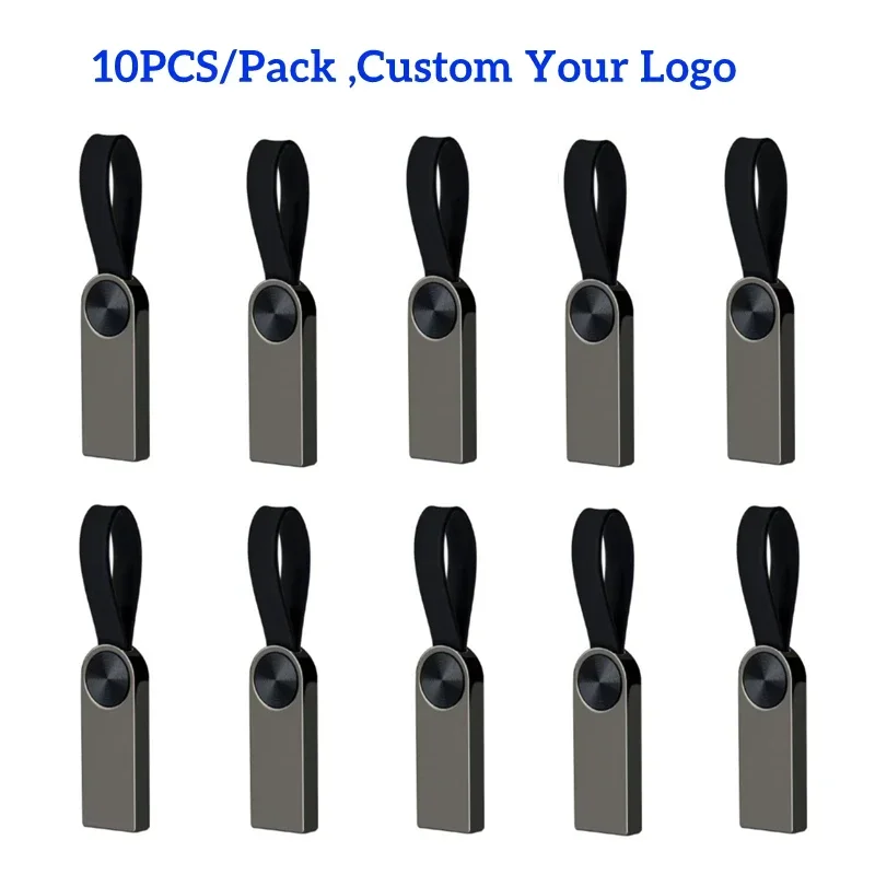 thumbnail image 1 of Lote de 10 unidades de miniunidades USB con logotipo personalizado, memoria USB con luz, 4 GB, 8 GB, 16 GB, 32 GB, regalo para fotografía de boda, 1 of 5