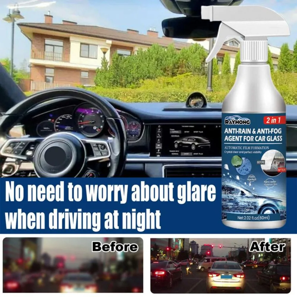 

New Auto Glass Cleaning Hydrophobic Agent Car Windshield Anti Fog Spray Defogger Anti Rain Coating Agent