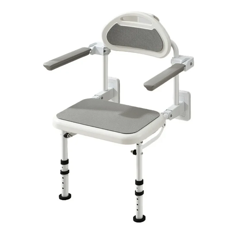Elderly Shower Chair Waterproof Ergonomic Folding Chairs Pregnant Stool Bath Accessories Assist Getting Up Bathroom Furniture