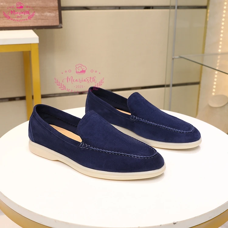 

2023 Hot Sale Multicolor Suede Men's Loafers Flat Shoes Women Comfort Couple Shoes Classic Fashion Outdoor summer Walking Shoes