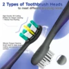 SEAGO Electric Toothbrush with 8 Soft Bristle Heads for Adults, Pressure Sensor, 5 Modes with 2 Minutes Build in Smart Timer 5
