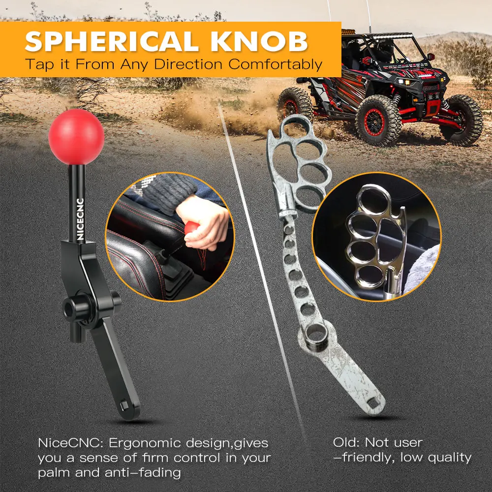 NICECNC UTV Shift Lever Knob Kit for Polaris RS1 S TRAIL RZR XP 4 1000